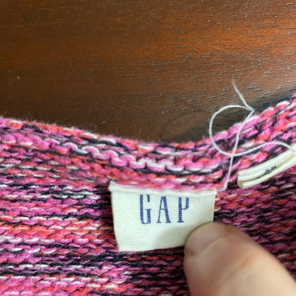 Gap Sweater Womens Size XS Pink Marled Crewneck Pull on Long Sleeve Top - Picture 5 of 6
